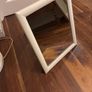 Rectangular Mirror Freshly painted in Farrow and Ball New White Eggshell.- 42 cm by 34 cm Image 3