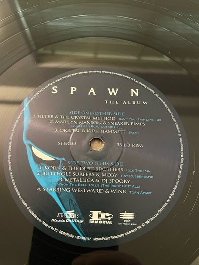 Spawn (The Album) - 2 x 180gm 12" Vinyl Gatefold LP Compilation - 2017 Music on Vinyl / Sony Records
