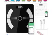 Body Fat Scale 180kg Bluetooth Smart BMI Digital Bathroom Wireless Weight &amp; APP - FREE DELIVERY