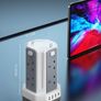 Tower Extension Lead 5M, (13A 3250W), 8 AC Outlets and 4 USB Ports Extension Tower, Surge Protection with 4 Independent Control Switch, Extension Cable for Office, Home, Kitchen Image 6