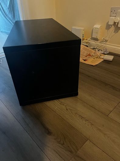 Black Ikea TV stand