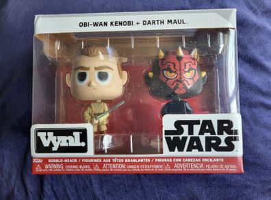 Obi wan kenobi and Darth Maul 2 pack Funko  VYNL Star Wars Prequel Phantom menace