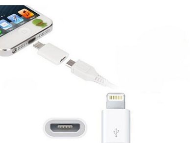 Apple Lightning to Micro USB Adapter