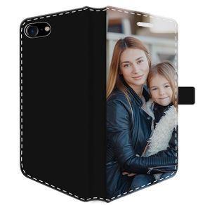 iPhone 7 - Personalised photo wallet case - Black