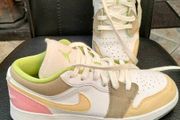 Air Jordan 1 Low Pastel Grind Vivid Green (GS) Size 5.5 UK