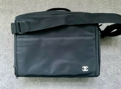 Auth. Chanel Large travel make up bag