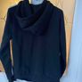 Adidas women's hoodie Size Medium (UK 12-14), black with white stripes, AS NEW Image 3