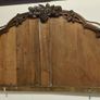 Antique  Walnut Marble Top Mirrored Console. Image 2