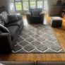 Grey and white rug Image 2