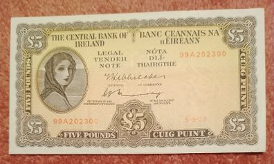 Irish Five Pound Note - Lady Lavery