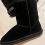 Black suede girls size 2 Ugg like boots Image 6