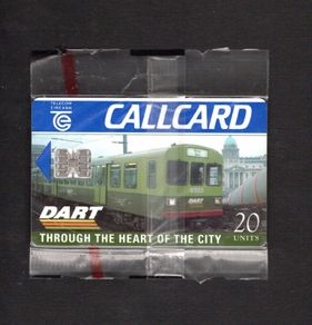 1996 Ireland 20 unit D.A.R.T (Dublin Area Rapid Transport) Weekly Ticket (Schlumberger SC7) Call Card Mint in packaging. Telecom Eireann Card Number 1126
