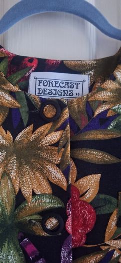 Womens Vibrant Botanical Print Tailored Jacket