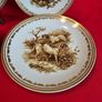 Hunting Motifs Decorative Plate Set , Manufacturer: L. Lichte, Fine China, GDR (East Germany), 1960s-1970s Image 5