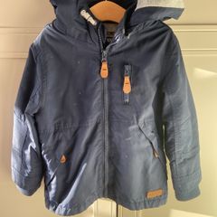 Lined lightweight navy jacket 3-4 years