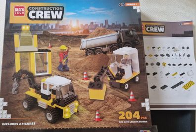 Block Tech, Construction Crew Lego set. 204 PCs