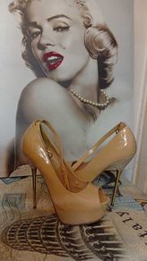 Tan High Heels Size 41