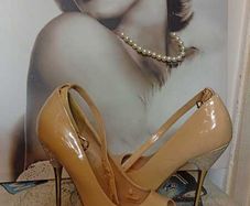 Tan High Heels Size 41