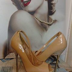 Tan High Heels Size 41