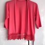 Dunnes Girls Coral Crochet Hem Cardigan - Age 10 Years - BNWT Image 4