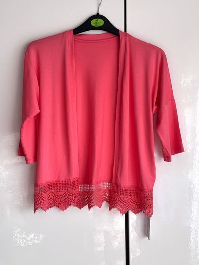 Dunnes Girls Coral Crochet Hem Cardigan - Age 10 Years - BNWT