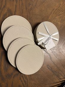 Clann Oat Beige Coasters