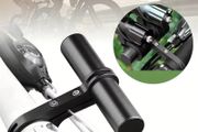 Mini Bicycle Handlebar Extension Bracket Alloy Double Frame Extension Bracket Cycling Extension Bracket Bike Clamp Frame Light Clamp