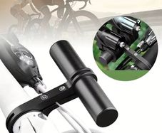 Mini Bicycle Handlebar Extension Bracket Alloy Double Frame Extension Bracket Cycling Extension Bracket Bike Clamp Frame Light Clamp