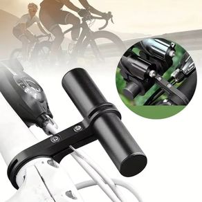 Mini Bicycle Handlebar Extension Bracket Alloy Double Frame Extension Bracket Cycling Extension Bracket Bike Clamp Frame Light Clamp