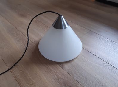 Vintage Frosted Glass Ceiling Light Fitting