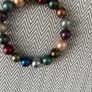 Bracelet - Simulated Coloured Pearls Image 2