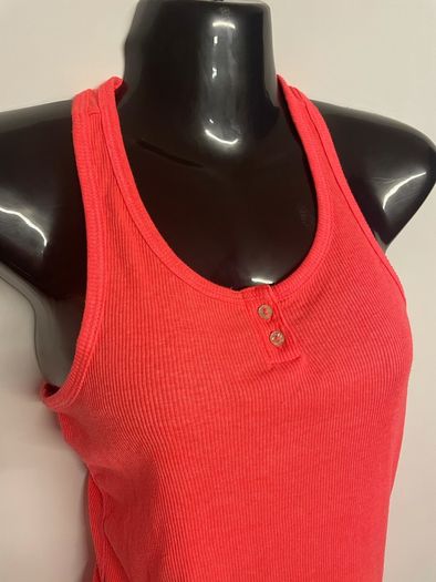Bright orange Zara vest  racer back top, age 11-12