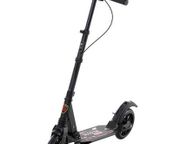 main image for ad Scooter Foldable Aluminum Frame Adjustable Handlebar Dual Brake Black-Foldable Kick
