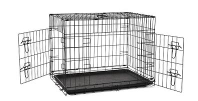 BRAND NEW medium dog crate in black 91cm - kennel - cat rabbit chinchilla cage - pet carrier
