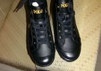 Black Polo Ralph Lauren laced boots NEW