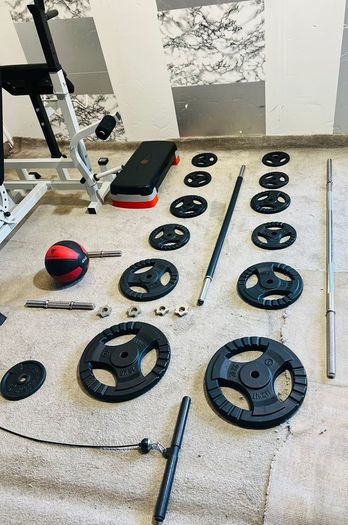 New Condition Life Time Weights Bench Bar & More