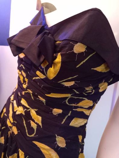 1970s Barbarella Vintage Strapless Dress