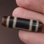Antique Himalayan Tibetan Circle & Square Eyes Agate Dzi Bead Amulet Pendant Image 5