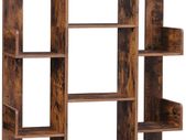 _Tree-Shaped Bookcase with 13 Compartments, vintage brown