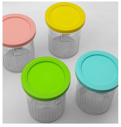 Brand New Replacement Ice Cream Pints 680ml 4-Pack with Lids
