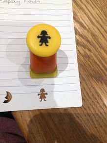 Girl shaped punch for paper craft