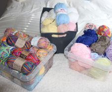 Multi coloured and Shimmer Yarn x 3 boxes only 40 euro