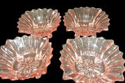 4 x Brockwitz footed prism dish