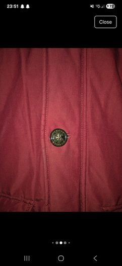 Tommy Hilfiger Red Winter Parka Jacket