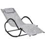 Steel Frame Zero Gravity Rocking Lounge Chair w/ Pillow Grey (FREE SHIPPING) Image 3