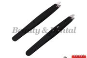 2 PCS Stainless Steel Tips Eyebrow Hair Removal Tweezers