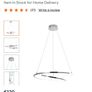 Chrome effects ceiling lamp , like new  led Image 2