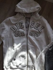 Diesel jumper hoodie white size M size L