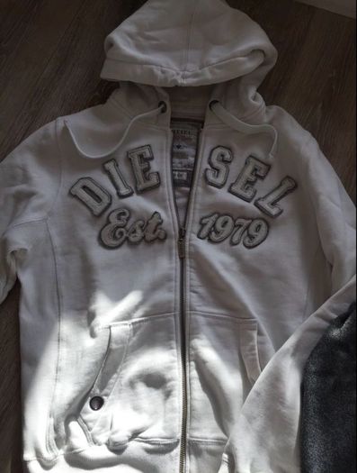 Diesel jumper hoodie white size M size L