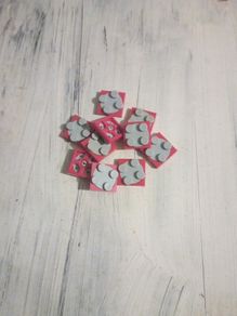 Lego turntable plate red 10 pieces